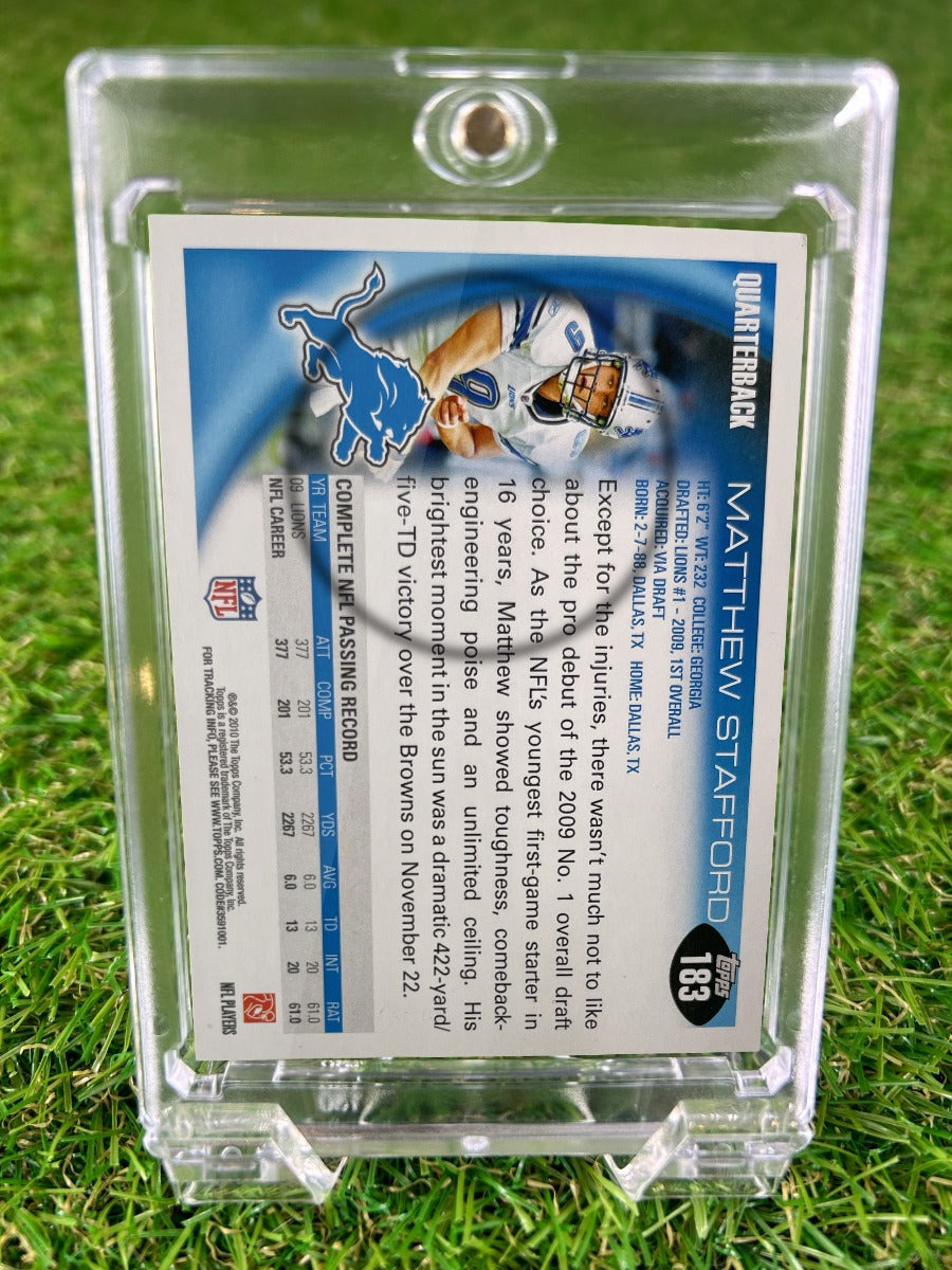 MATTHEW STAFFORD 2010 Topps