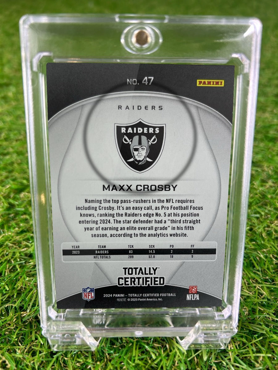 MAXX CROSBY 2024 Panini Totally Certified