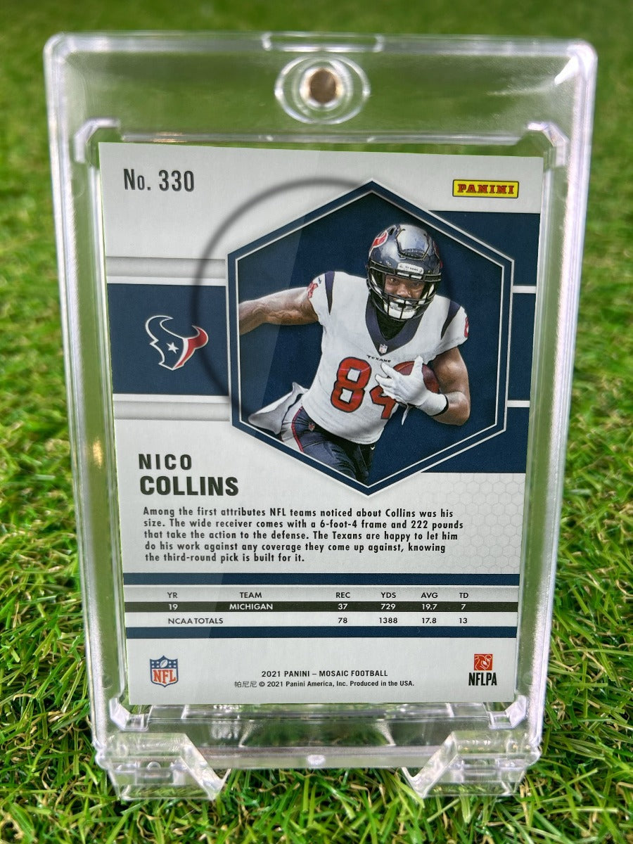 NICO COLLINS 2021 Panini Mosaic Football