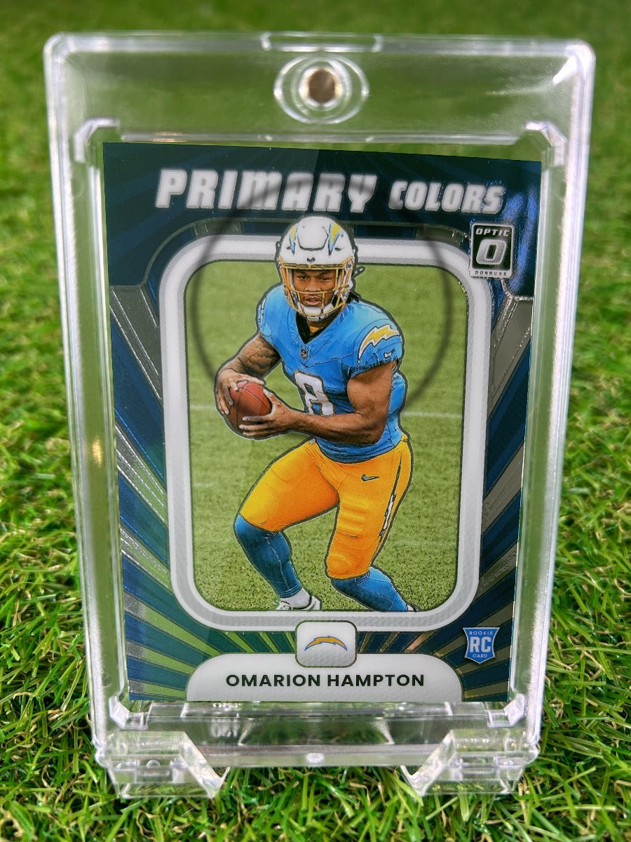 OMARION HAMPTON 2025 Panini Donruss Optic Football Primary Colors