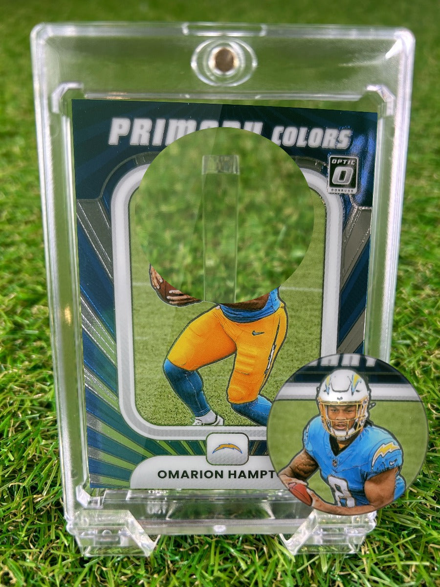 OMARION HAMPTON 2025 Panini Donruss Optic Football Primary Colors