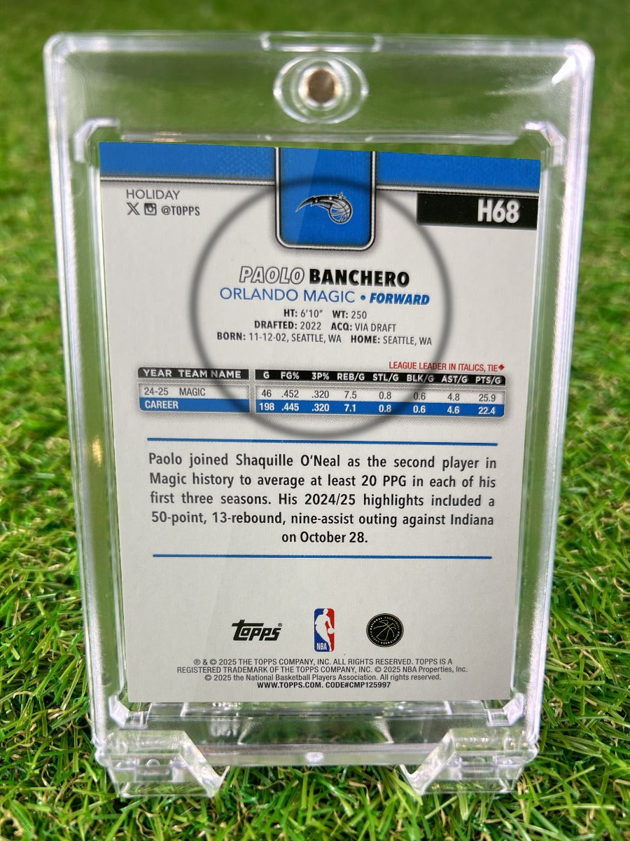 PAOLO BANCHERO 2025 Topps Holiday