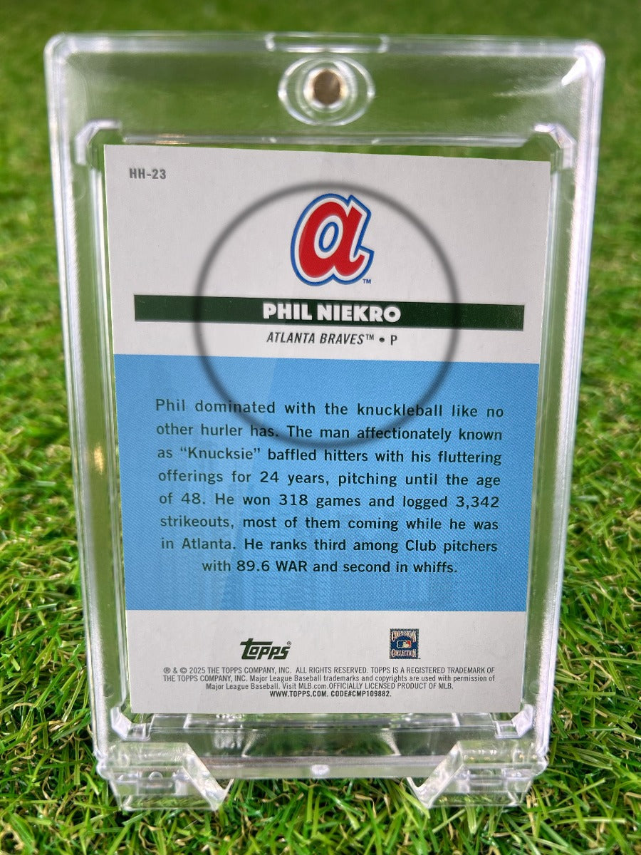 PHIL NIEKRO 2025 Topps All-Star Game Hometown Heroes