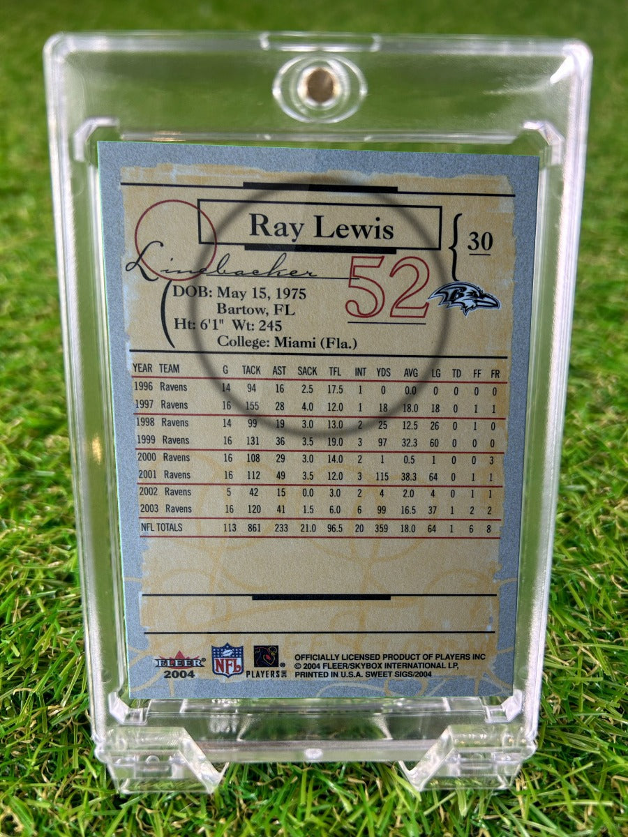 RAY LEWIS 2004 Fleer Sweet Sigs