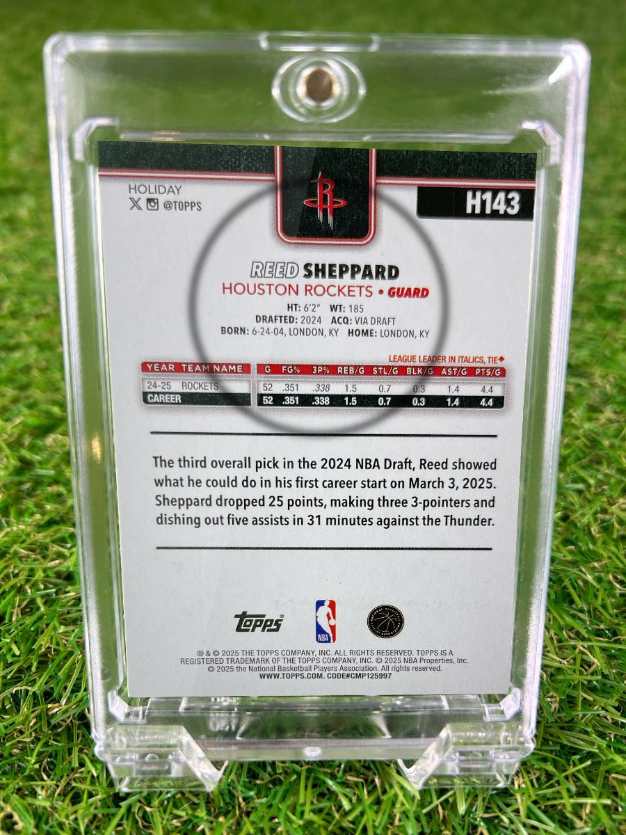 REED SHEPPARD 2025 Topps Holiday