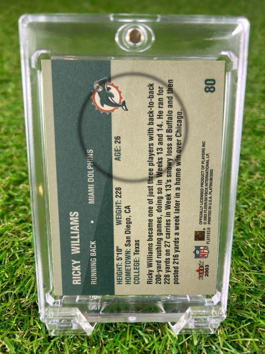 RICKY WILLIAMS 2003 Fleer Platinum