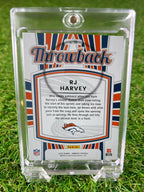 RJ HARVEY 2025 Panini Donruss Football Throwback Rated Rookie