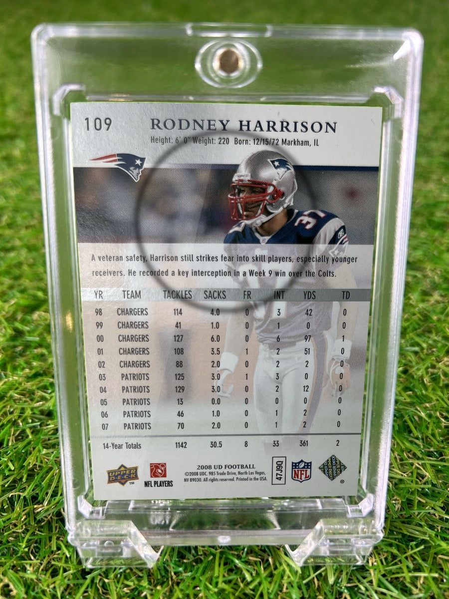 RODNEY HARRISON 2008 Upper Deck