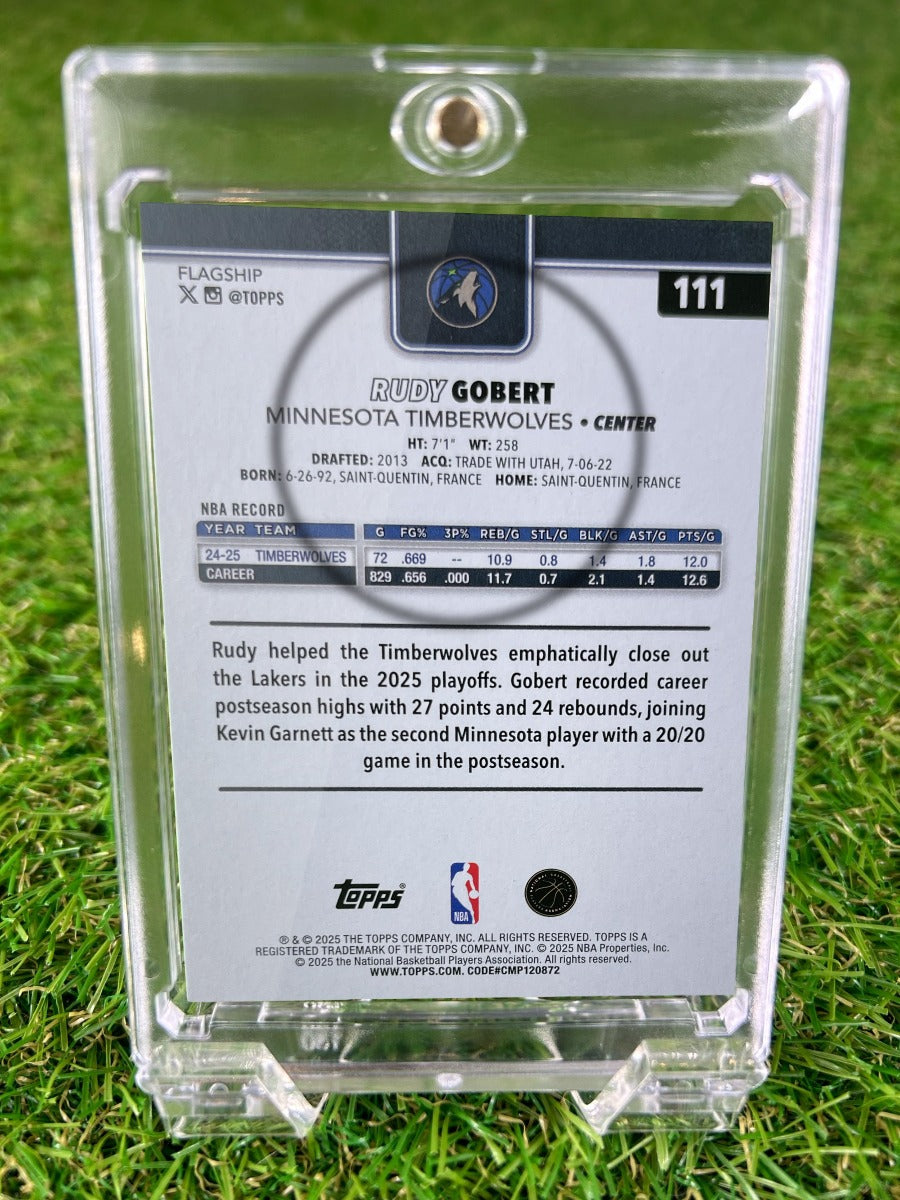 RUDY GOBERT 2025 Topps Flagship
