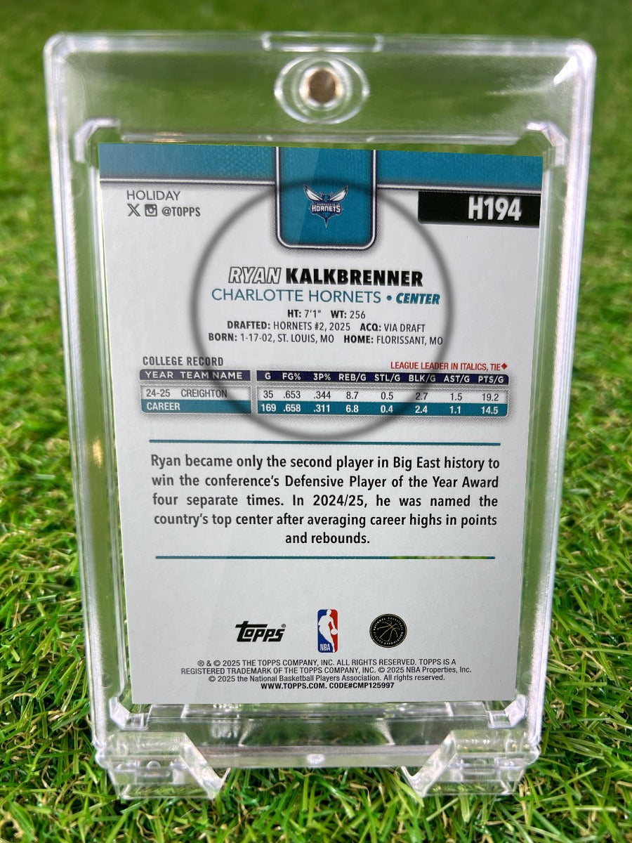 RYAN KALKBRENNER 2025 Topps Holiday