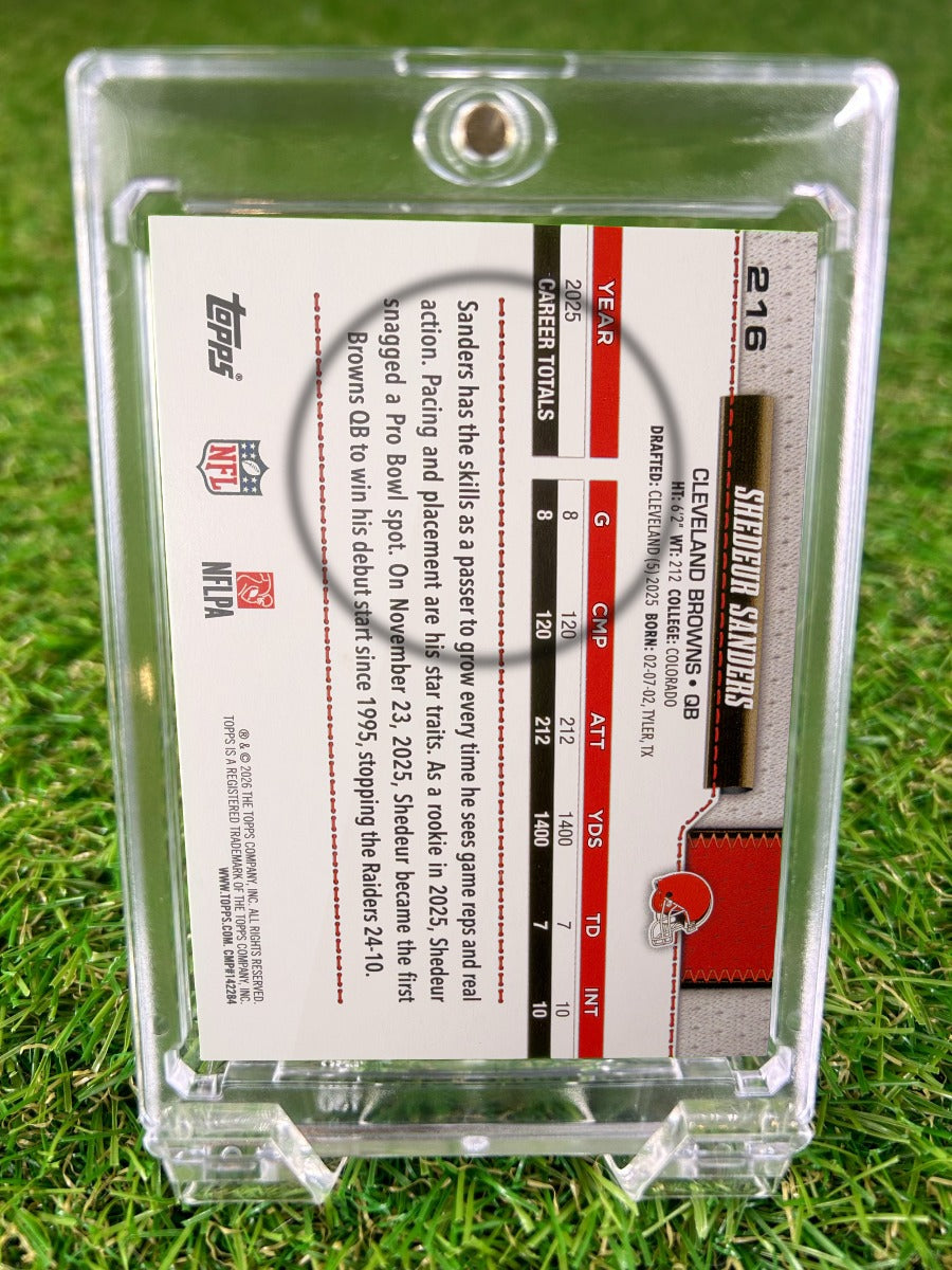 SHEDEUR SANDERS 2025 Topps