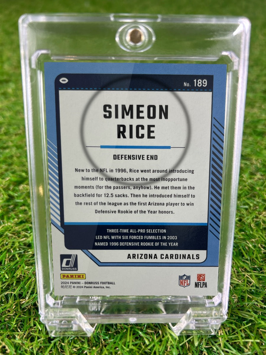 SIMEON RICE 2024 Donruss Football