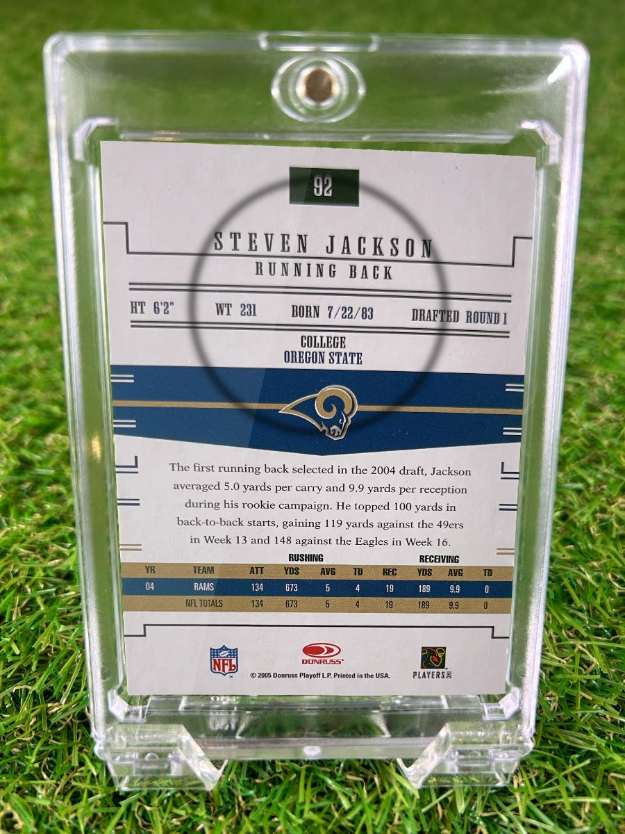 STEVEN JACKSON 2005 Donruss Gridiron Gear