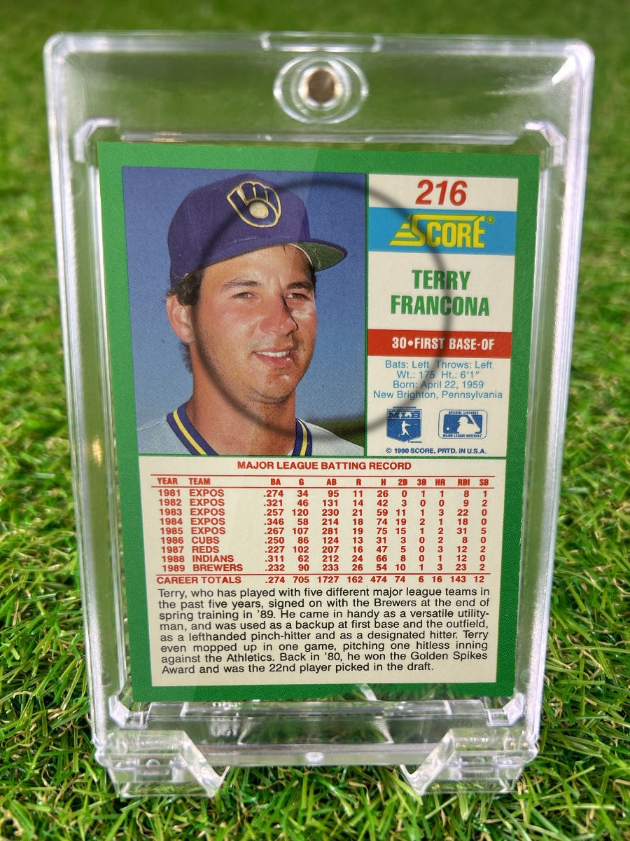 TERRY FRANCONA 1990 Score