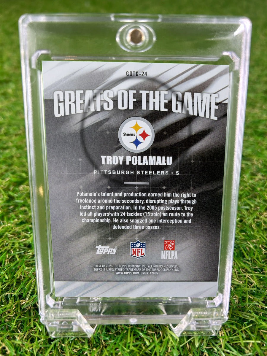 TROY POLAMALU 2026 Topps Greats of the Game