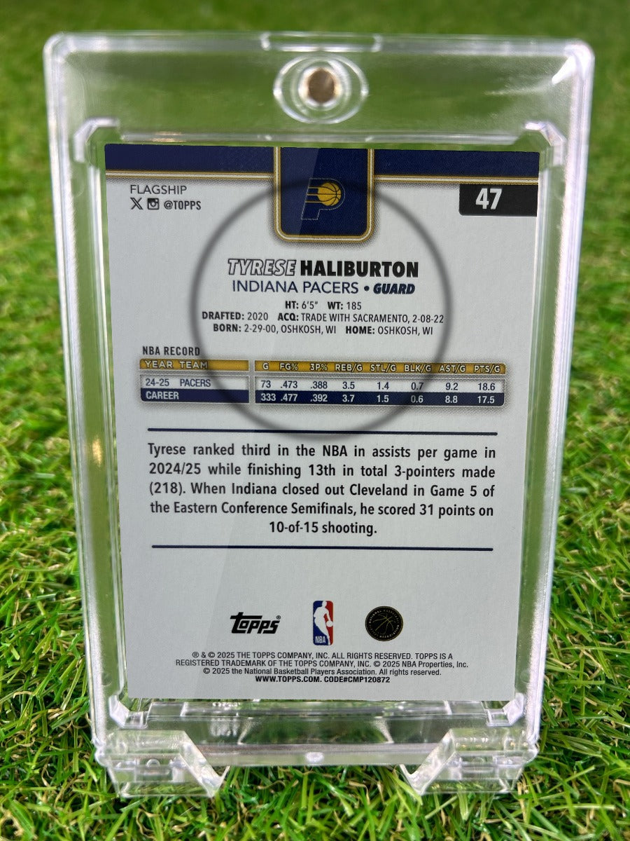 TYRESE HALIBURTON 2025 Topps Flagship