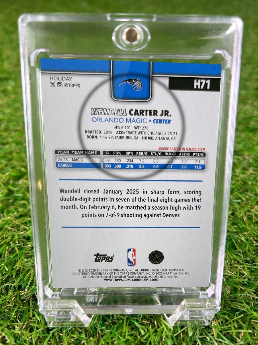 WENDELL CARTER JR. 2025 Topps Holiday