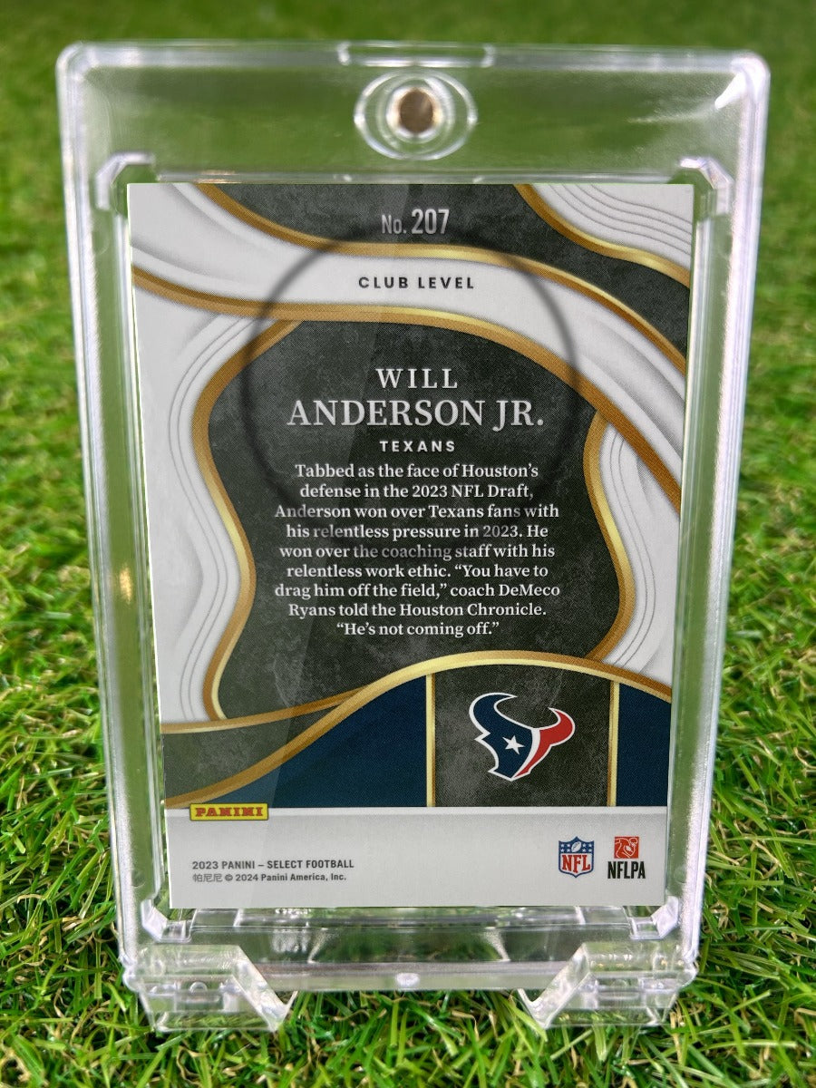 WILL ANDERSON JR. 2023 Panini Select Club Level