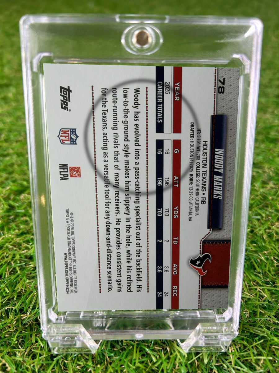 WOODY MARKS 2025 Topps