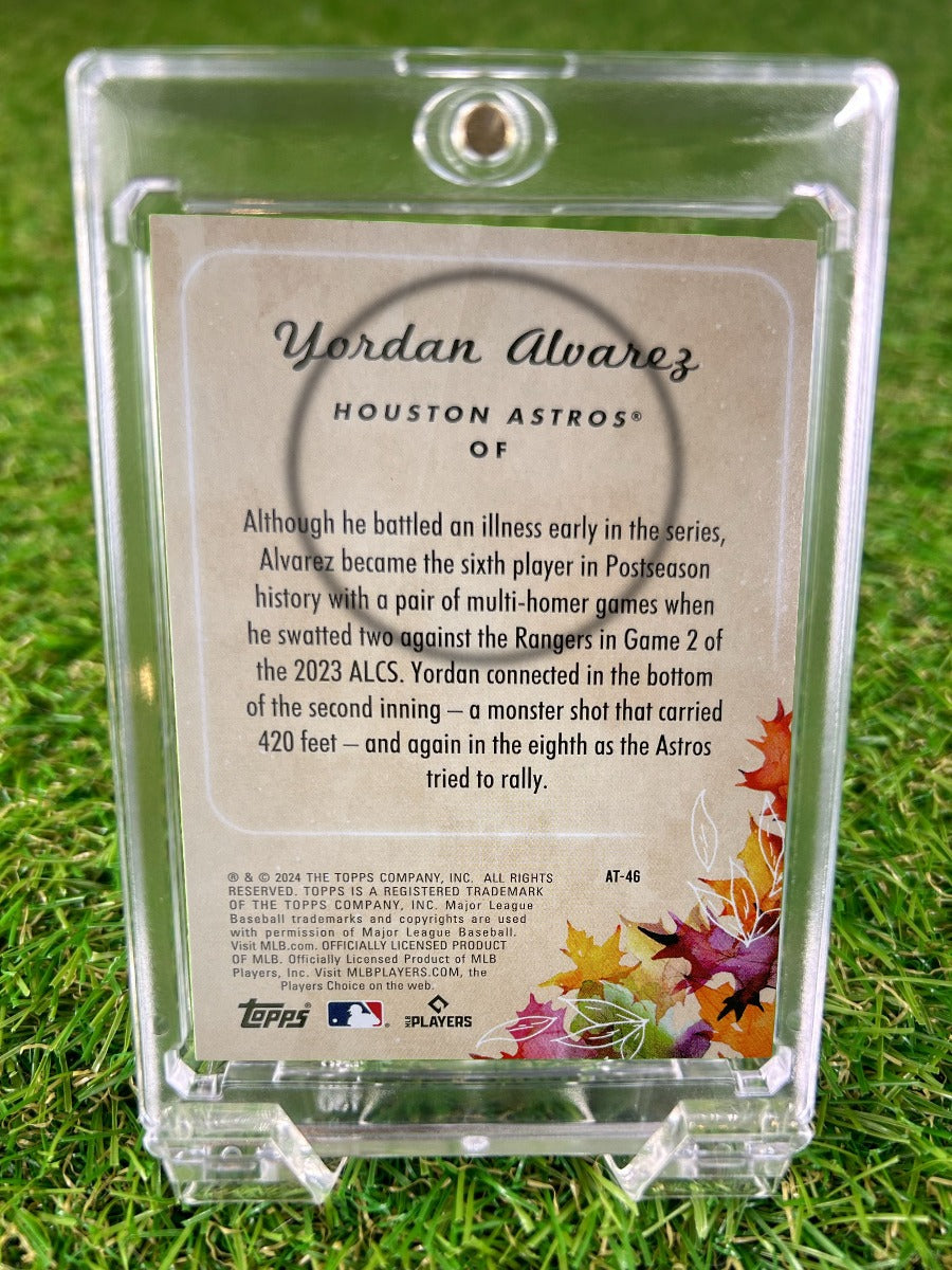 YORDAN ALVAREZ 2024 Topps Autumn Tales