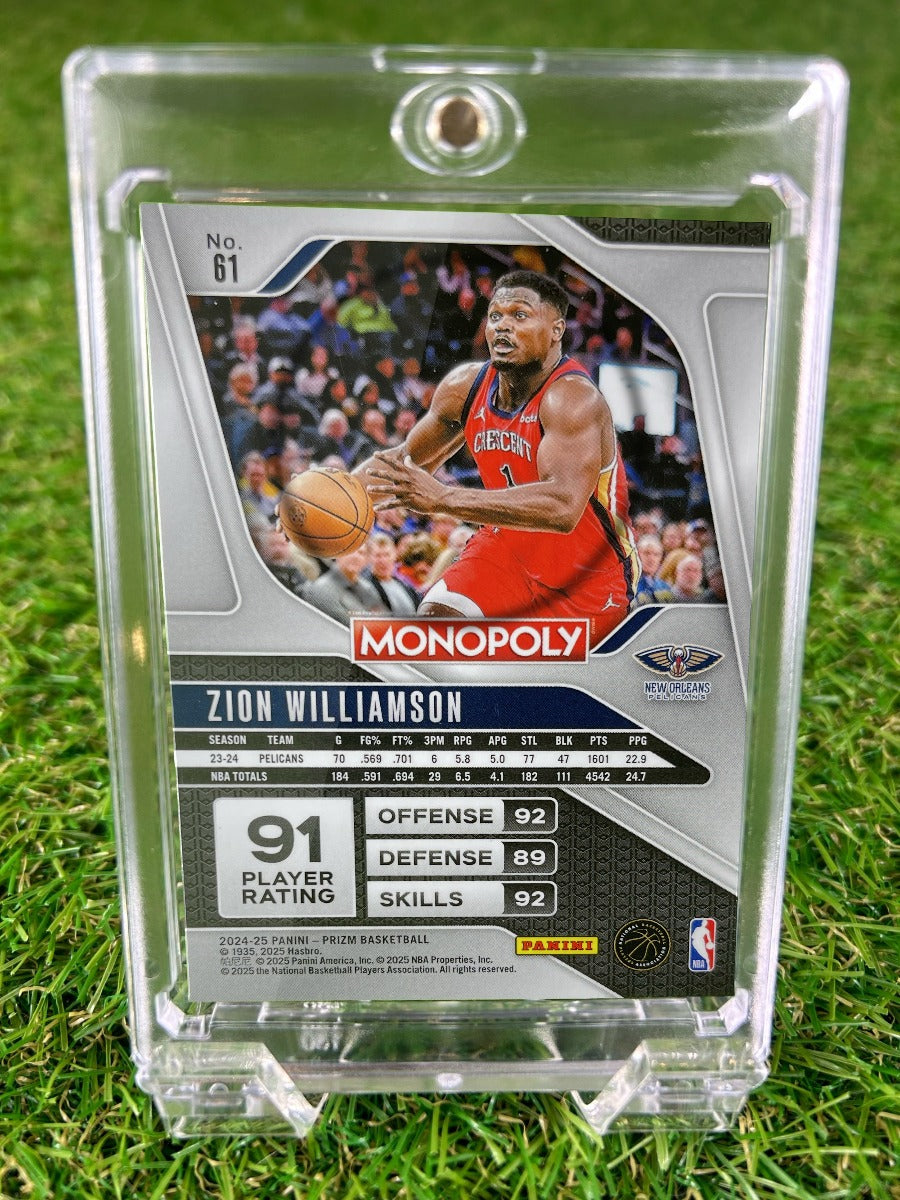 ZION WILLIAMSON 2024 Panini Prizm Monopoly